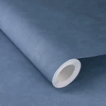 Wallpaper Cobalt, plain deep blue with a woven grain