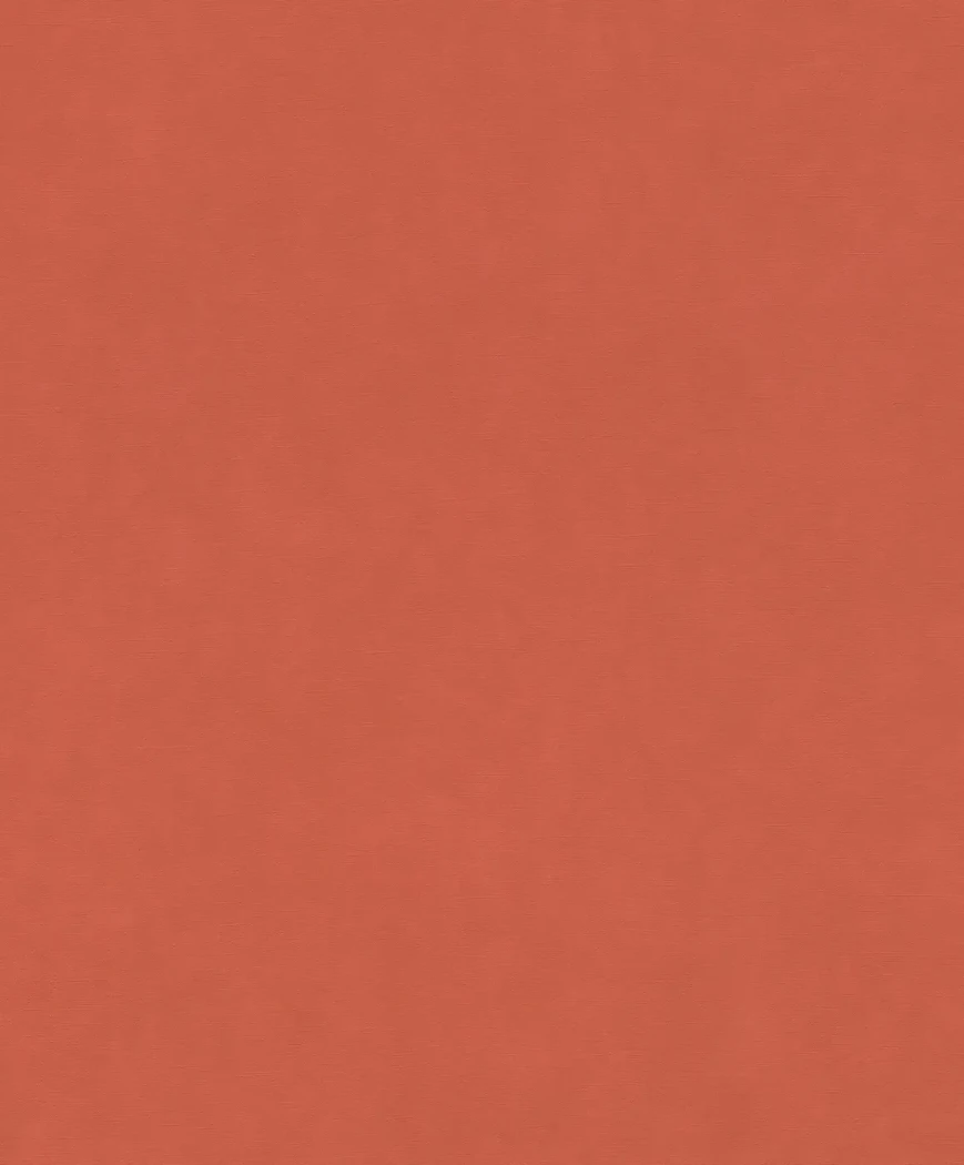 Wallpaper Ruby, plain terracotta red with a textile grain