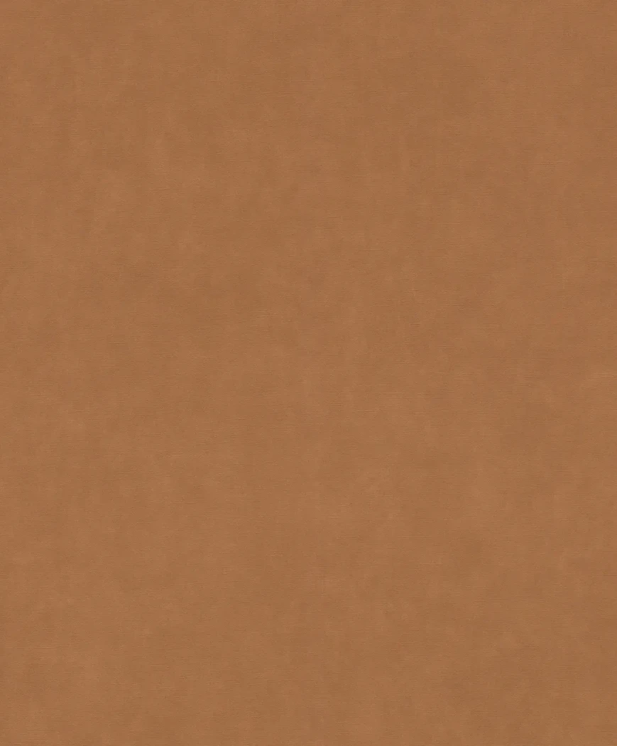 Wallpaper Misty Saffron, plain warm ochre with canvas texture