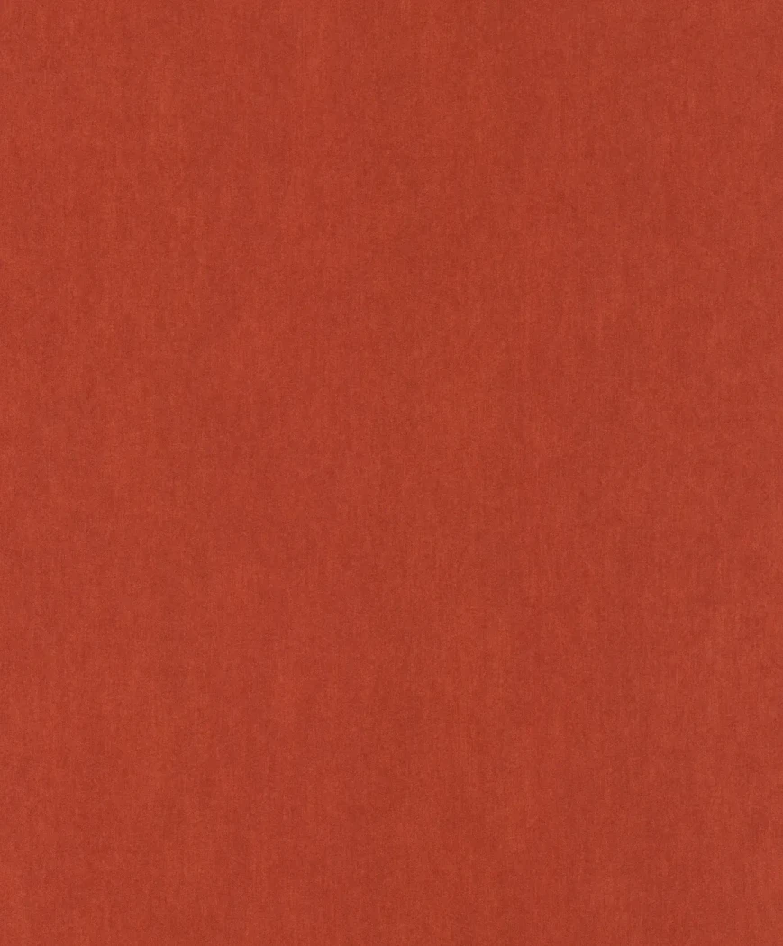 Wallpaper Crimson, plain brick red with woven canvas texture