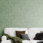 Wallpaper Forest, tone-on-tone green banana and palm leaves
