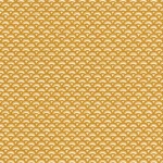 Wallpaper Soft Tan, ochre and cream wavy scale pattern