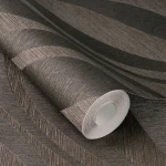 Wallpaper Red Copper, brushed copper and terracotta waves