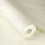Wallpaper Light Sulphur, satin wavy stripes on ivory