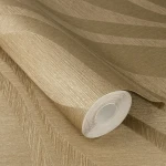 Wallpaper Soft Toast, satin ochre wavy ribbon pattern