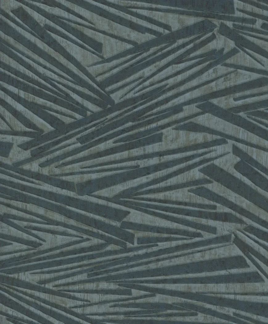 Wallpaper Deep Graphite, anthracite abstract blade pattern