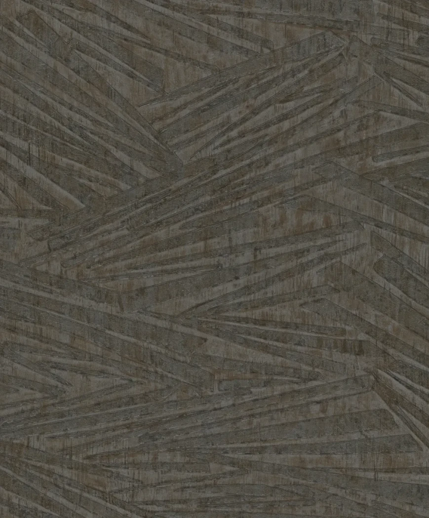 Wallpaper Ashen Zincwork, dark angular lines on charcoal