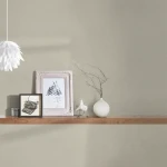 Wallpaper Veiled Mimosa, plain warm beige woven texture