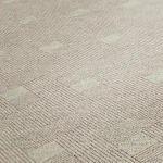 Wallpaper Veiled Sisal, beige diamond grid with woven texture