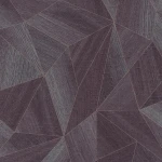 Wallpaper Deep Silver, crumpled mauve texture on a dining room wall