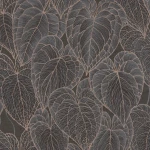 Wallpaper Prairie, deep green moiré on a living room wall