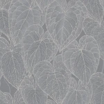 Wallpaper Prairie, deep green moiré on a living room wall
