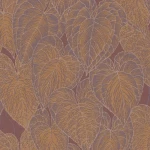 Wallpaper Prairie, deep green moiré on a living room wall