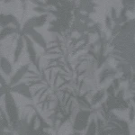 Wallpaper Soft Soot, grey tropical leaves on a dark grey ground