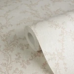 Wallpaper Light Shade, pale beige branches on light grey