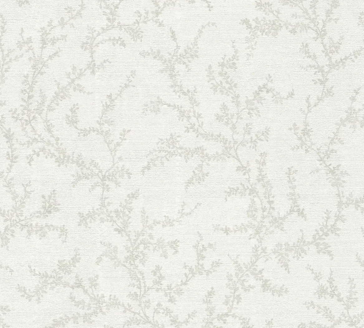Wallpaper Pale Gravel, fine ivory branches on an ivory ground