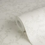 Wallpaper Pale Gravel, fine ivory branches on an ivory ground