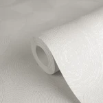 Wallpaper Pale Dawn, off-white with subtle embossed spirals