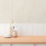 Wallpaper Light Limestone, off-white grasses on an off-white ground