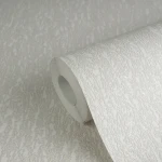 Wallpaper Light Shower, vertical white grain texture on off-white