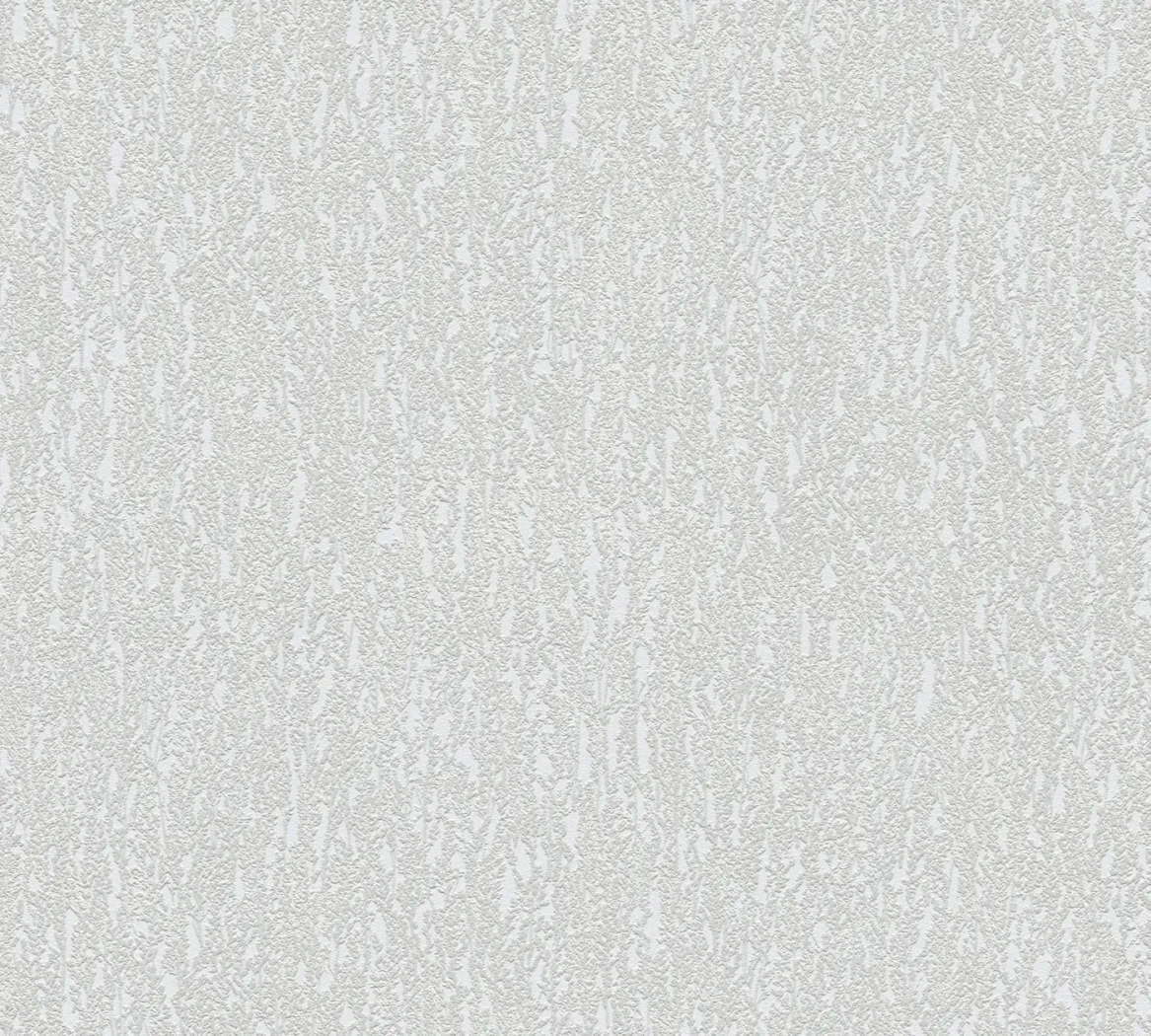 Wallpaper Frosted Pewter, plain light grey with vertical grain