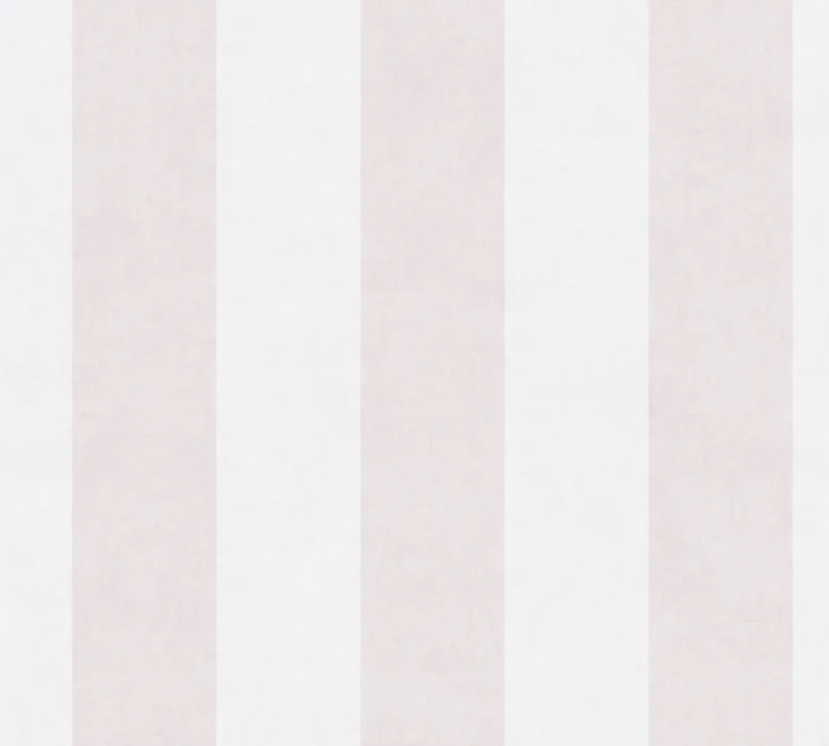 Wallpaper Pale Milk, wide powder pink and white vertical stripes