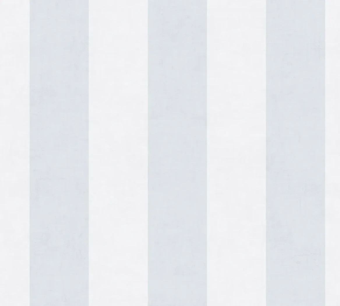 Wallpaper Pale Ivory with wide pale blue and white stripes