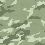 Wallpaper Absinthe with irregular camouflage shapes in shades of green