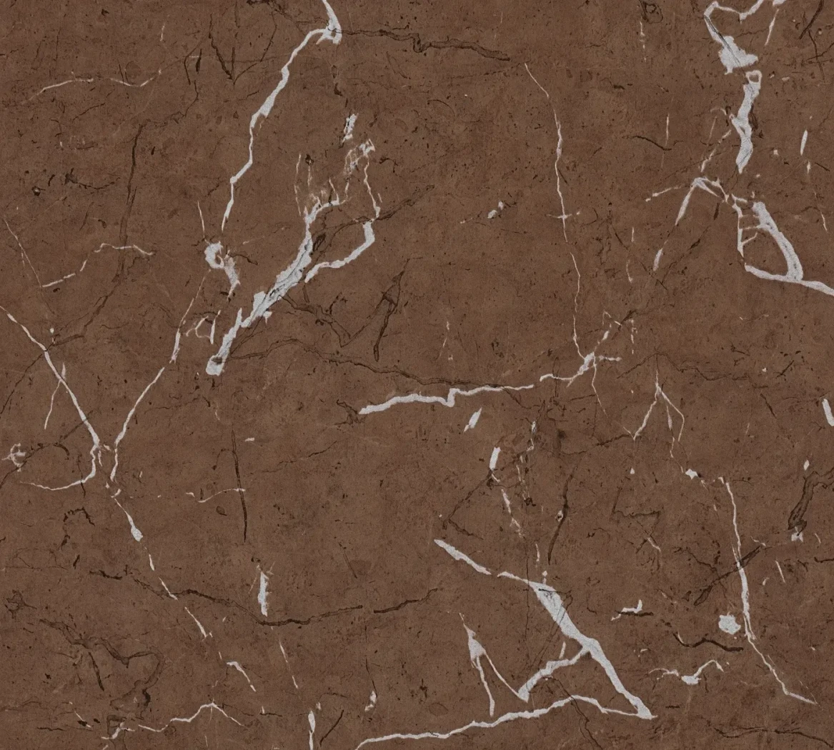 Wallpaper Deep Rust, terracotta marble effect with white veins