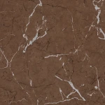 Wallpaper Deep Rust, terracotta marble effect with white veins