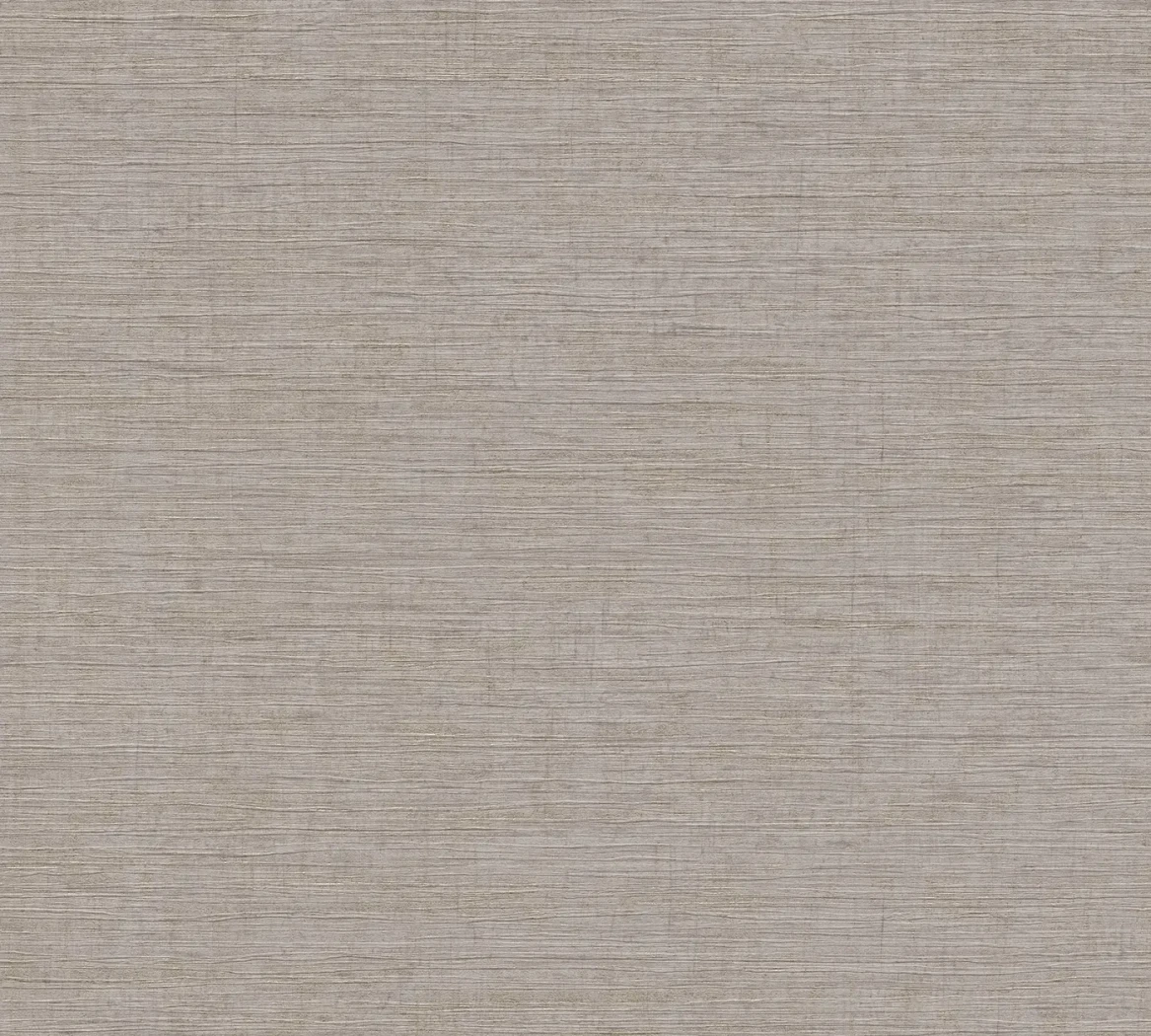 Wallpaper Soft Rope, plain greyish beige with fine woven texture