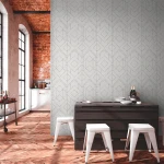 Wallpaper Frosted Bark with fine grey diamond pattern