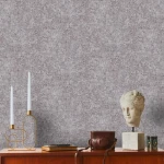 Wallpaper Soft Ash, mottled grey concrete effect