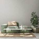 Wallpaper Veiled Shadow, pale triangles tone on tone on grey