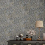 Wallpaper Soft Nickel, grey stone with crossing gold lines