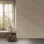 Wallpaper Pale Champagne, cream marble effect with grey and gold veins