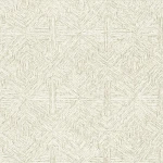 Wallpaper Light Rapeseed, fine striated diamond grid on light ground