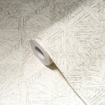 Wallpaper Light Rapeseed, fine striated diamond grid on light ground