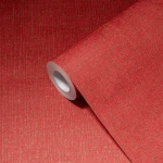Wallpaper Misty Chilli, intense red with fine gold fibres