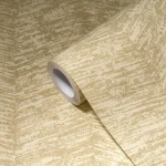 Wallpaper Veiled Lemon, textured beige and gold chevron pattern