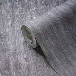 Wallpaper Soft Flint, pearl grey with vertical crumpled veining