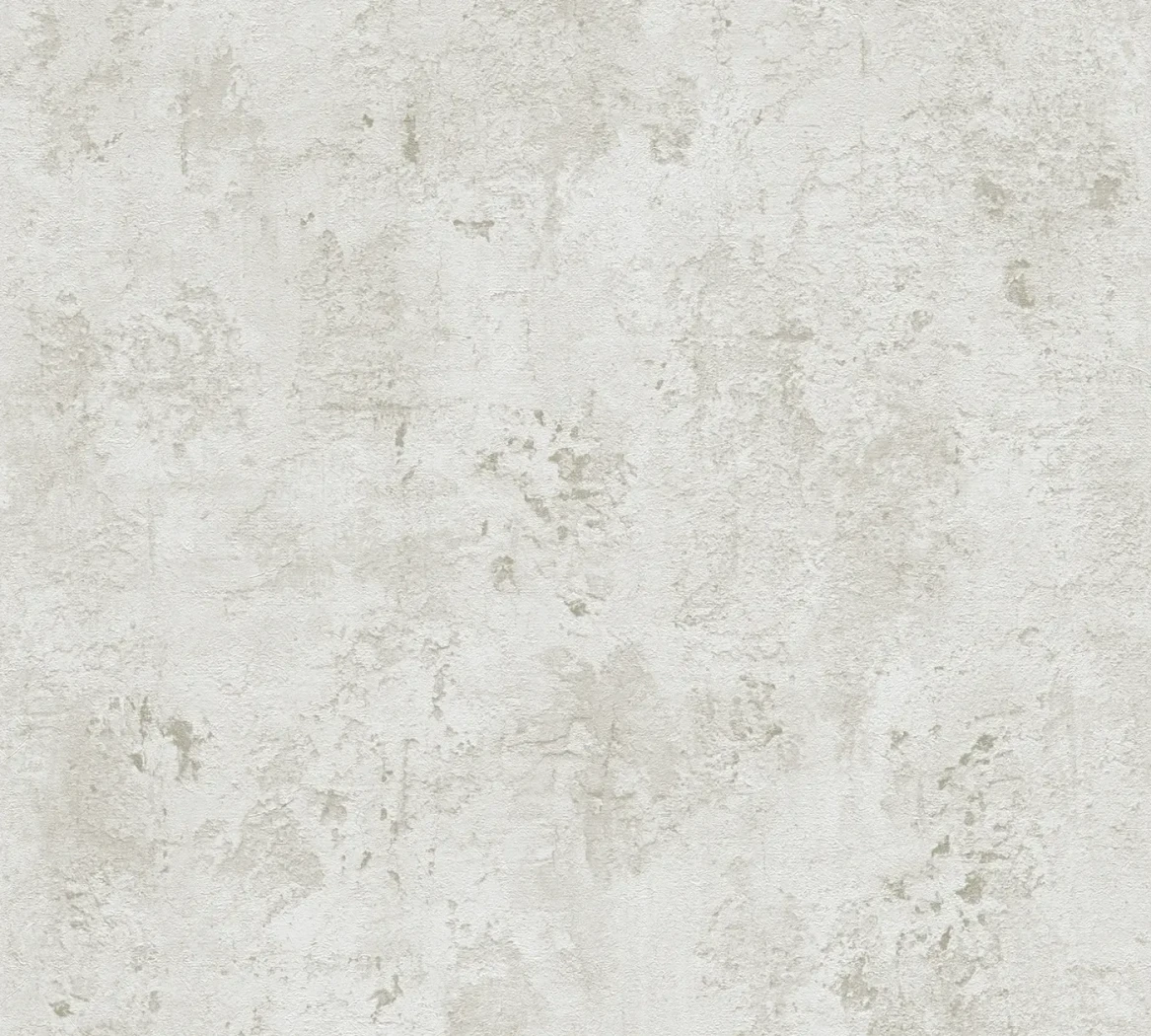 Wallpaper Pale Pearl, light grey matt concrete-effect surface
