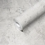 Wallpaper Pale Zinc, light grey hand-trowelled concrete texture