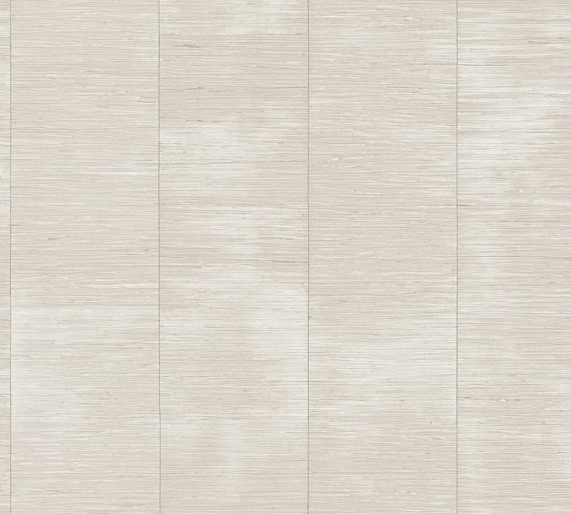 Wallpaper Pale Grey Millstone, pearl grey and beige vertical fibre texture