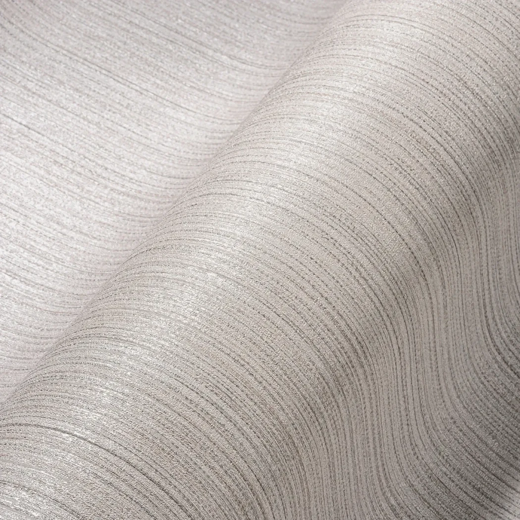 Wallpaper Pale Dawn, light grey woven textile effect