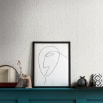 Wallpaper Veiled Grey Millstone, fine grey and silver stripes