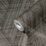 Wallpaper Misty Havana, taupe and bronze cross-weave texture