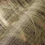 Wallpaper Deep Saffron, ochre and bronze brushed weave