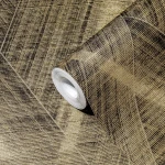 Wallpaper Deep Saffron, ochre and bronze brushed weave