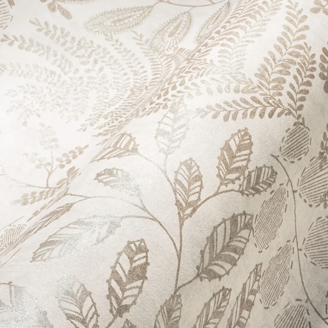 Wallpaper Pale Soot, grey branches on off-white ground